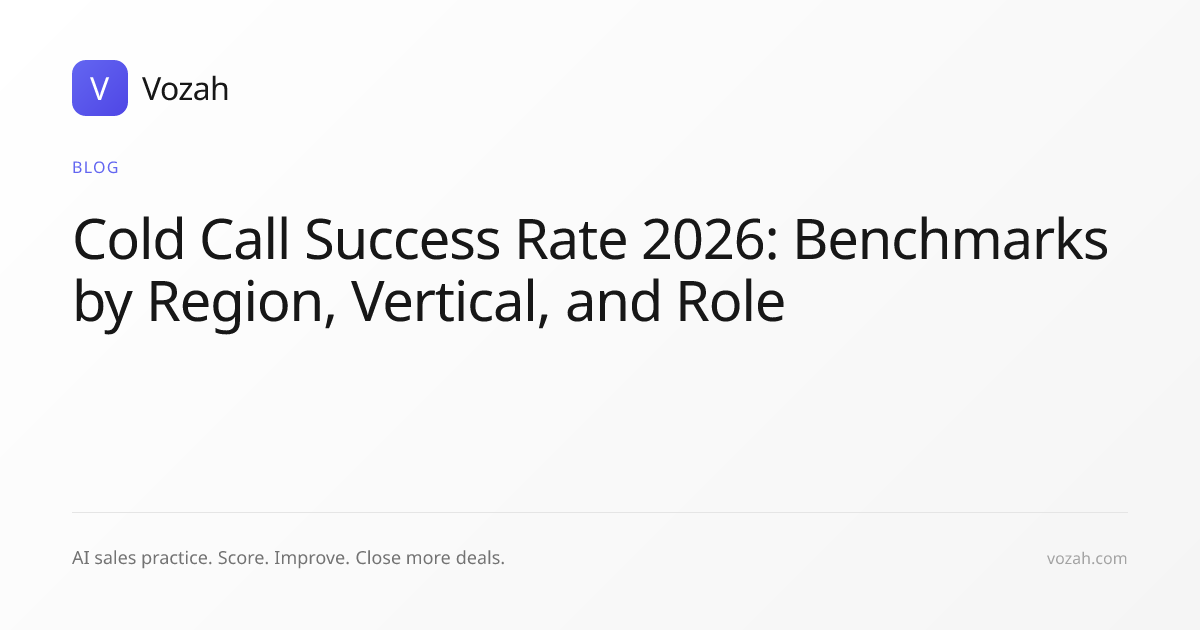 Cold Call Success Rate 2026: Benchmarks by Region, Vertical, and Role ...